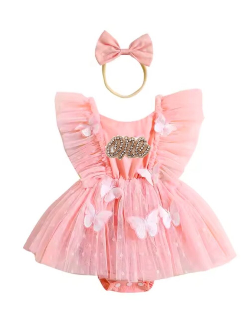 Butterfly Dress Smash First Birthday Outfit Fairy Tales Clothes Garden Floral